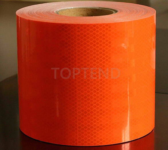 Diamond Grade Fluorescent Orange Reflective tape, retro reflective Sheeting vinyl film